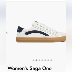 Nothing New Woman’s Sage One White and Navy Sneakers 10w